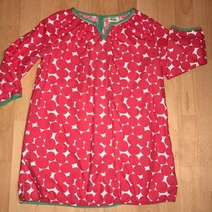 Mini Boden L/S Large Dot Tunic
